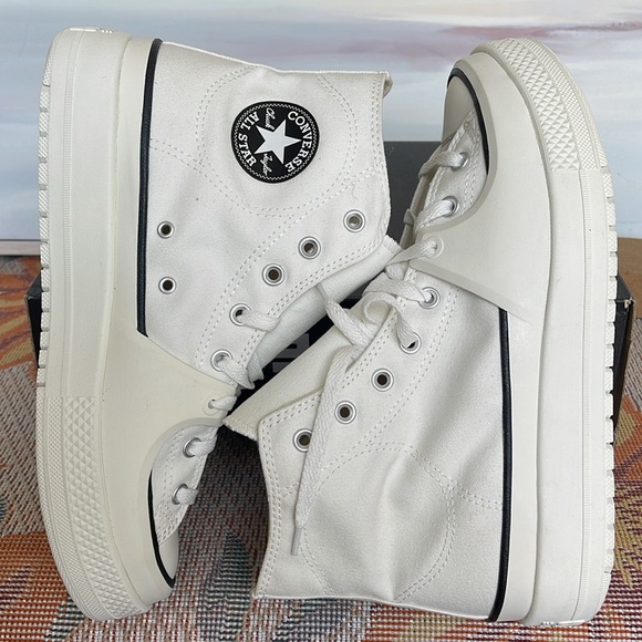 Converse Mens CTAS A02832C
CTAS CONSTRUCT HI VINTAGE WHITE/BLACK/EGRET
PLATFORMS - Picture 12 of 16